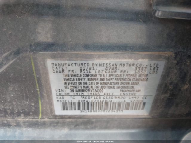 2021 NISSAN SENTRA 3N1AB8BV2MY234399 Photo 8