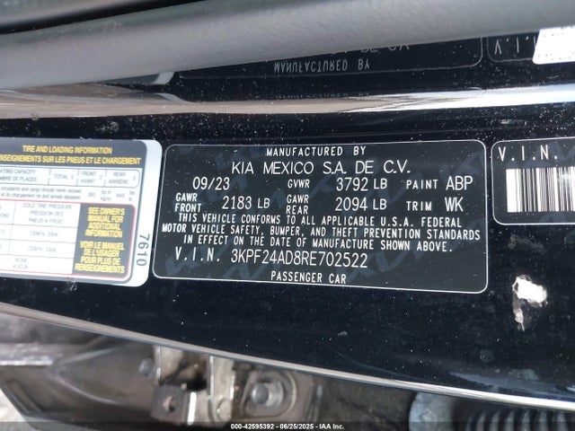 3KPF24AD8RE702522 KIA mpi nu