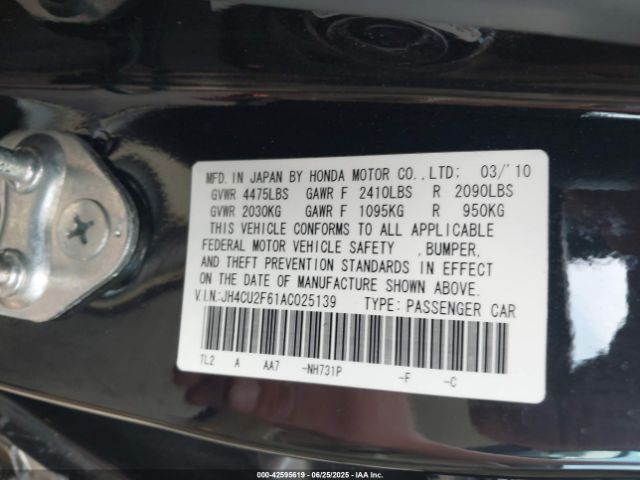 2010 ACURA TSX JH4CU2F61AC025139 Photo 8