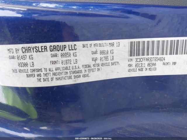 2013 FIAT 500 3C3CFFAR3DT654824 Photo 8