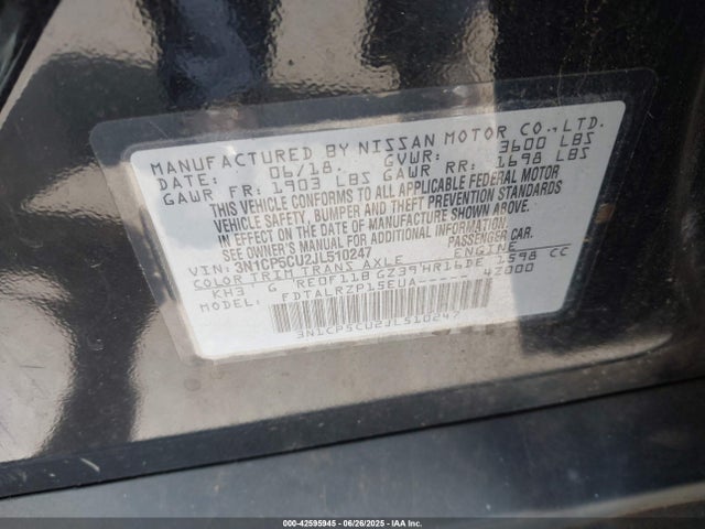 3N1CP5CU2JL510247 Nissan 2018