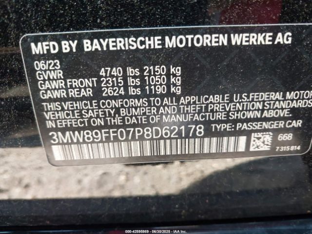 2023 BMW 330I 3MW89FF07P8D62178 Photo 8
