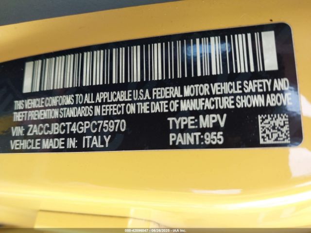 2016 JEEP RENEGADE ZACCJBCT4GPC75970 Photo 8