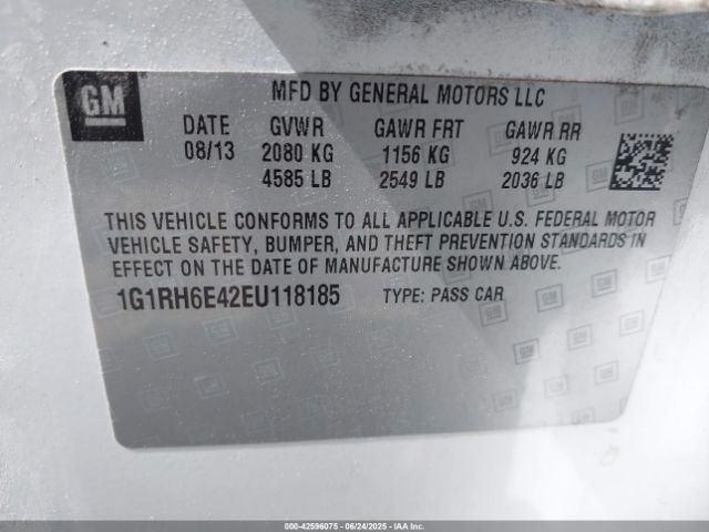 2014 CHEVROLET VOLT 1G1RH6E42EU118185 Photo 8