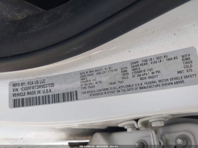 2021 RAM 1500 1C6SRFMT3MN537225 Photo 8