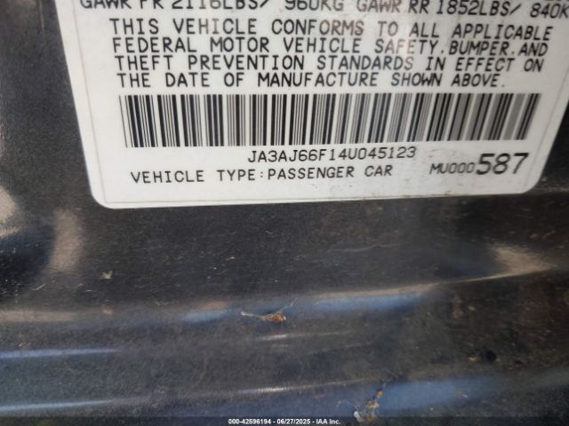 2004 MITSUBISHI LANCER JA3AJ66F14U045123 Photo 8