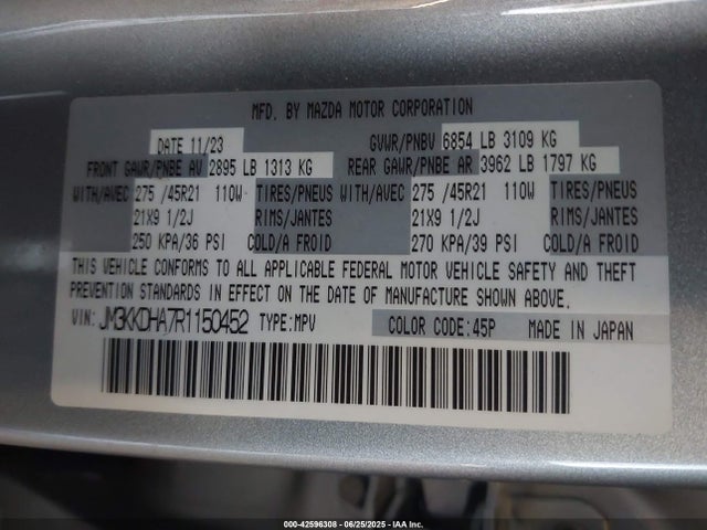 JM3KKDHA7R1150452 Mazda py