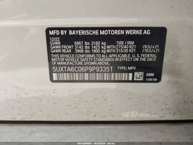 2023 BMW X5 PHEV 5UXTA6C06P9P93351 Photo 8