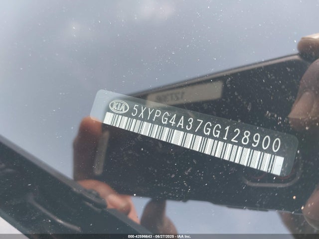 5XYPG4A37GG128900 KIA dohc gdi theta ii
