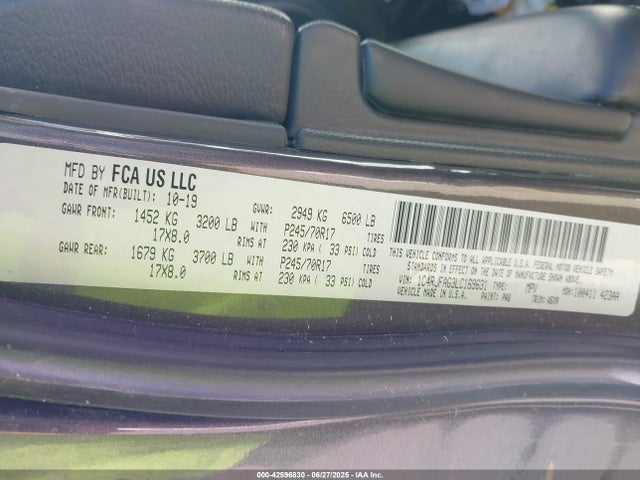 Jeep Grand Cherokee 2020 1C4RJFAG3LC169631 Image 9
