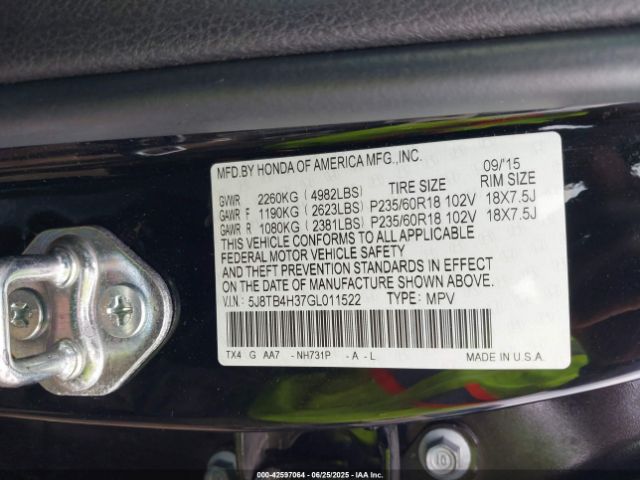2016 ACURA RDX 5J8TB4H37GL011522 Photo 8