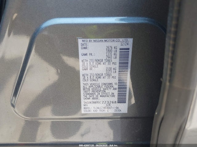 Nissan Pathfinder 2025 5N1DR3BB9SC223268 Image 9