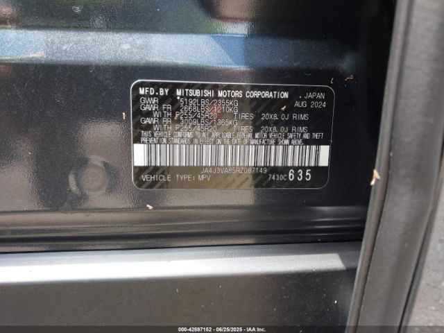 2024 MITSUBISHI OUTLANDER JA4J3VA85RZ087149 Photo 8