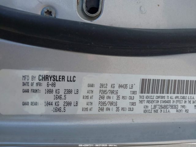 2008 JEEP PATRIOT 1J8FT28W88D798363 Photo 8