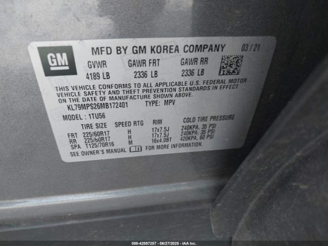 2021 CHEVROLET TRAILBLAZER KL79MPS26MB172401 Photo 8