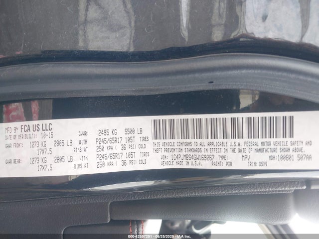 1C4PJMBS4GW169267 Jeep 2016