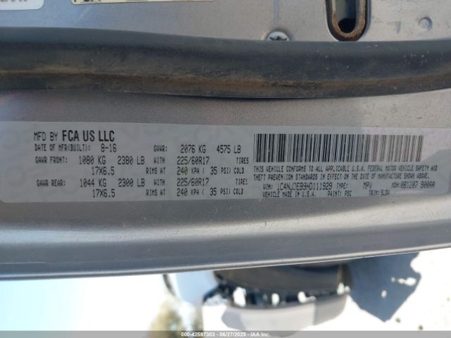 2017 JEEP COMPASS 1C4NJDEB9HD111929 Photo 8