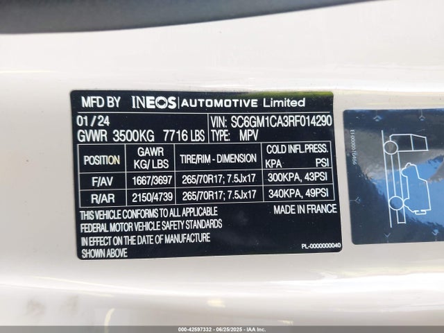 Ineos Petrol Leviii 2024 SC6GM1CA3RF014290 Image 9