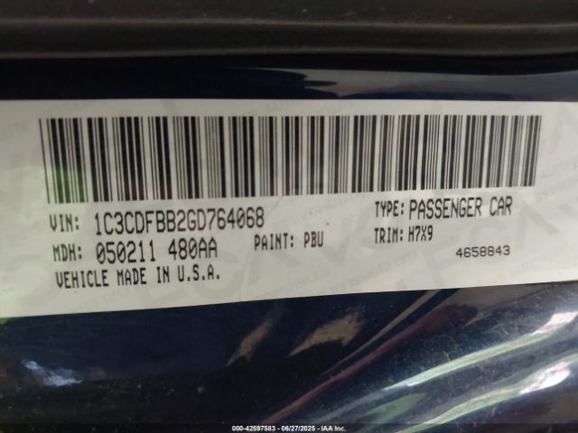 2016 DODGE DART 1C3CDFBB2GD764068 Photo 8