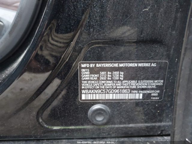 2016 BMW 550I WBAKN9C57GD961863 Photo 8