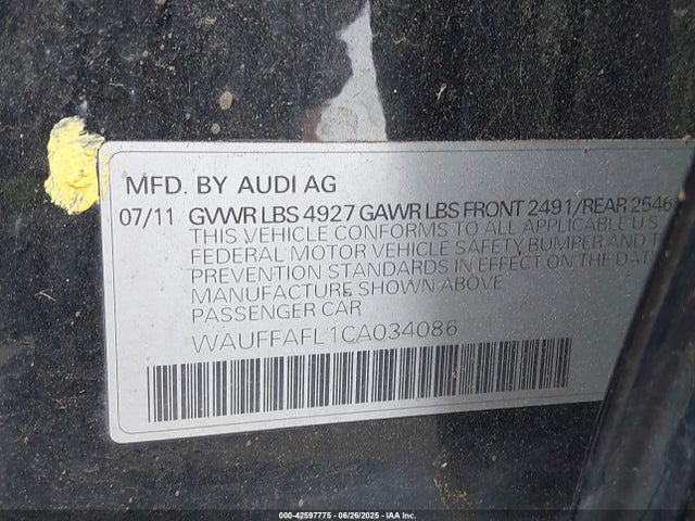 2012 AUDI A4 WAUFFAFL1CA034086 Photo 8