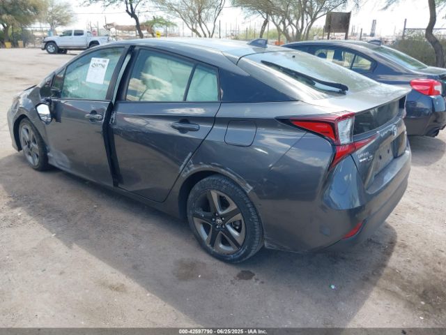2019 TOYOTA PRIUS JTDKARFU0K3081233 Photo 2