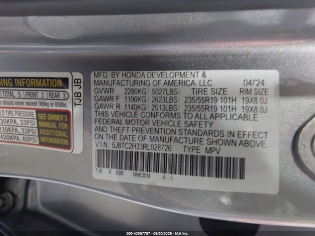 2024 ACURA RDX 5J8TC2H33RL028726 Photo 8