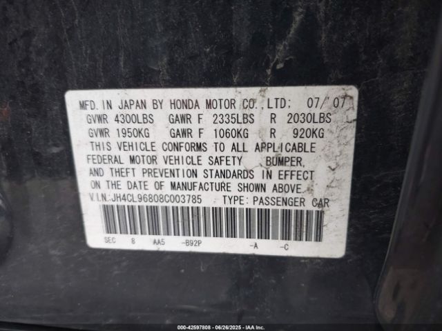 2008 ACURA TSX JH4CL96808C003785 Photo 8