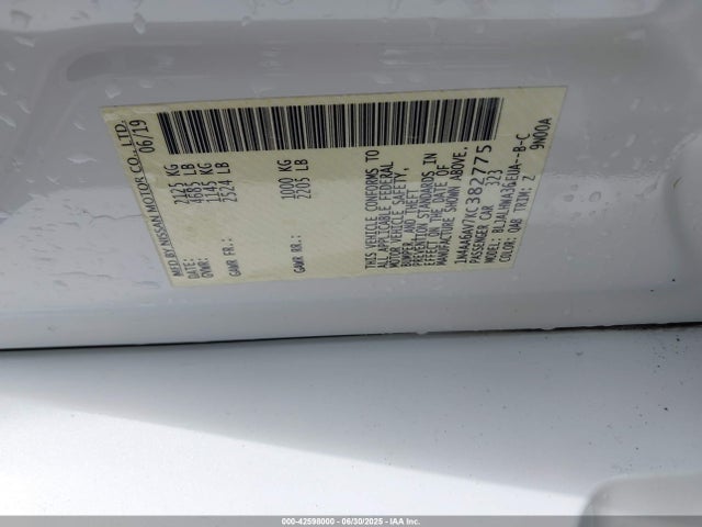 Nissan 2019 2019 1N4AA6AV7KC382775 Image 9