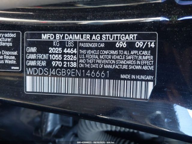 2014 MERCEDES-BENZ CLA 250 WDDSJ4GB9EN146661 Photo 8