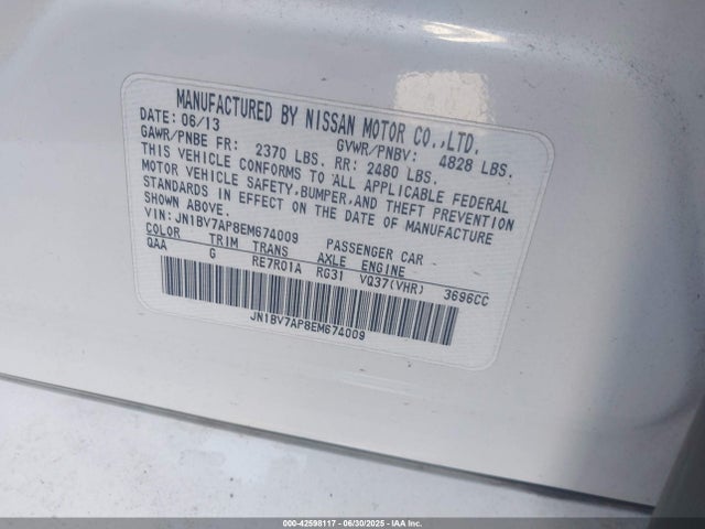 JN1BV7AP8EM674009 Infiniti 2014