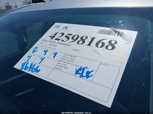 2HKRM3H7XEH516746 Honda k24z7