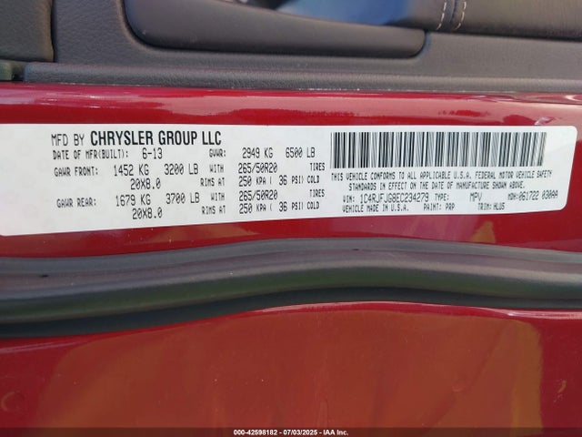 1C4RJFJG8EC234279 Jeep 2014