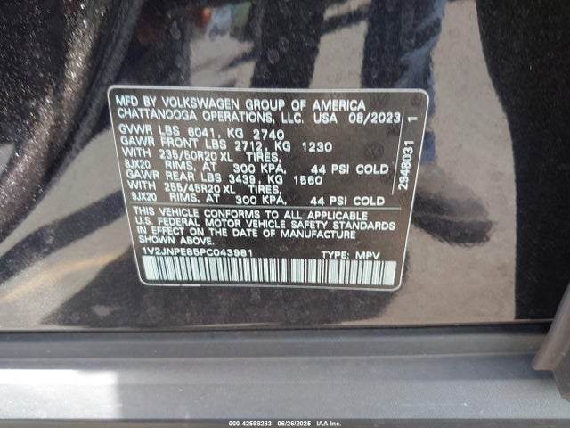 1V2JNPE85PC043981 Volkswagen ID.4 PRO S