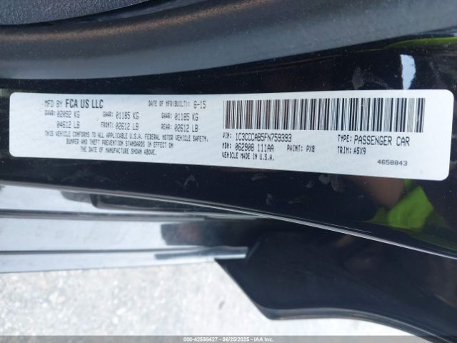 2015 CHRYSLER 200 1C3CCCAB5FN759393 Photo 8