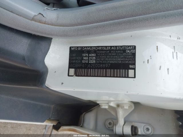 2002 MERCEDES-BENZ C 240 WDBRF61J62E008897 Photo 8