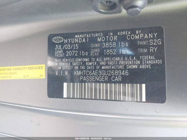 2016 HYUNDAI VELOSTER KMHTC6AE3GU268346 Photo 8