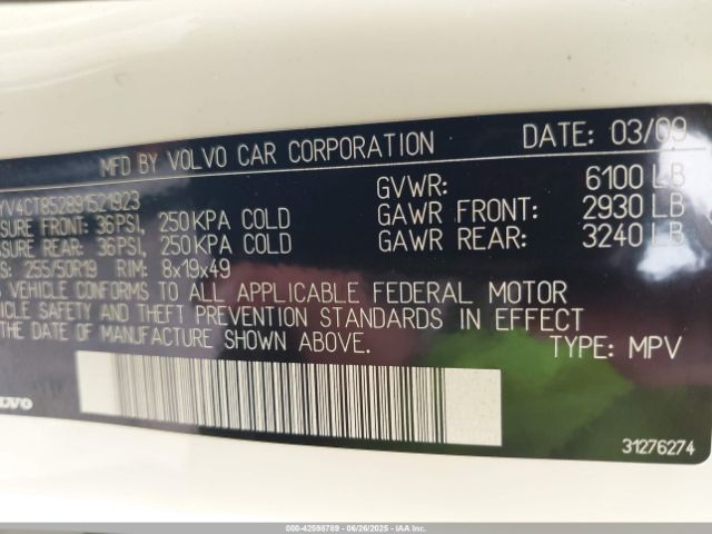 2009 VOLVO XC90 YV4CT852891521923 Photo 8