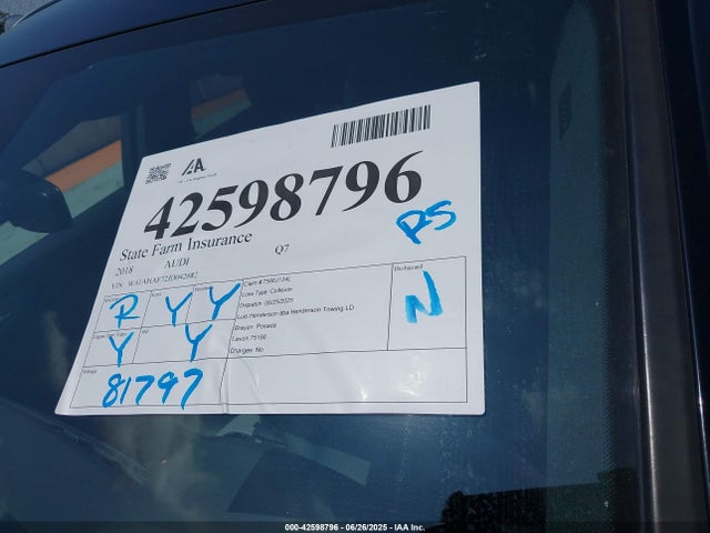Audi 2018 2018 WA1AHAF72JD042682 Image 17