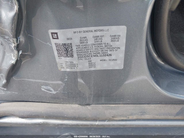 1GCGSCEN5L1132426 Chevrolet lg2 - di: direct injection, vvt: variable valve timing, alum, var2, gen2