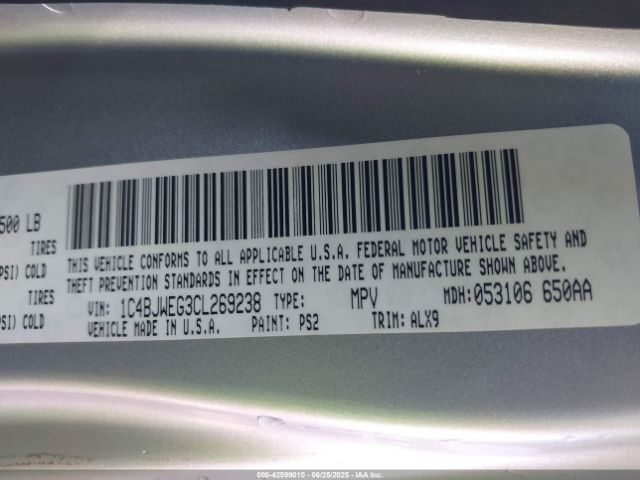 2012 JEEP WRANGLER UNLIMITED 1C4BJWEG3CL269238 Photo 8