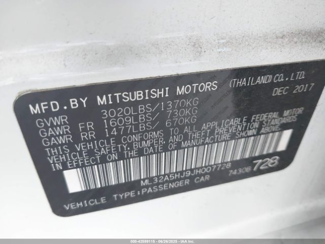 2018 MITSUBISHI MIRAGE ML32A5HJ9JH007728 Photo 8