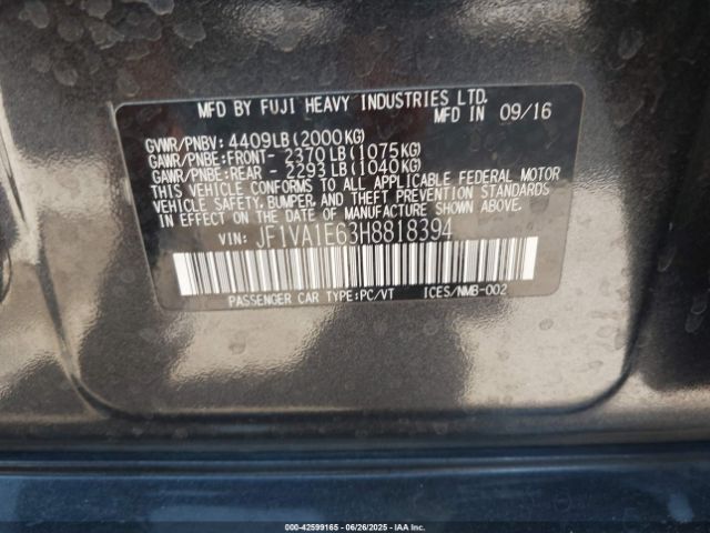 2017 SUBARU WRX JF1VA1E63H8818394 Photo 8
