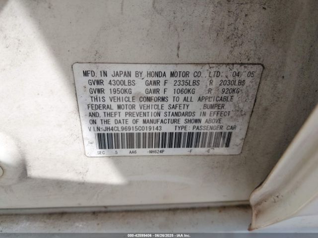 2005 ACURA TSX JH4CL96915C019143 Photo 8