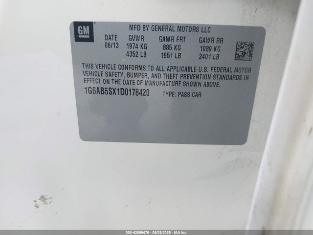 2013 CADILLAC ATS 1G6AB5SX1D0178420 Photo 8