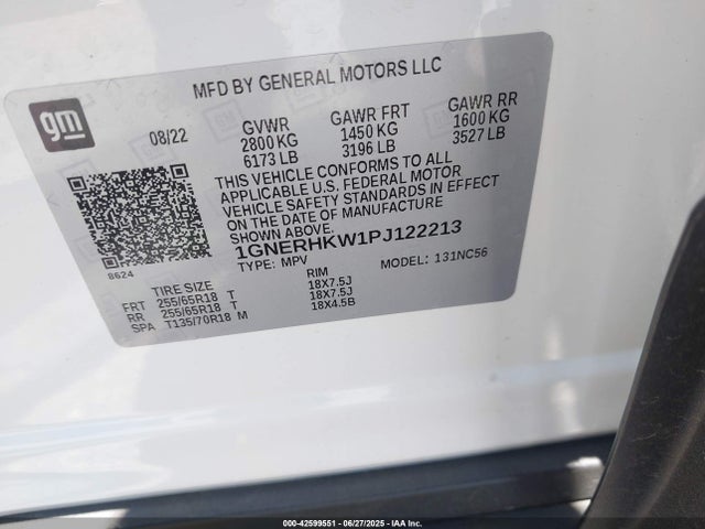 1GNERHKW1PJ122213 Chevrolet lfy