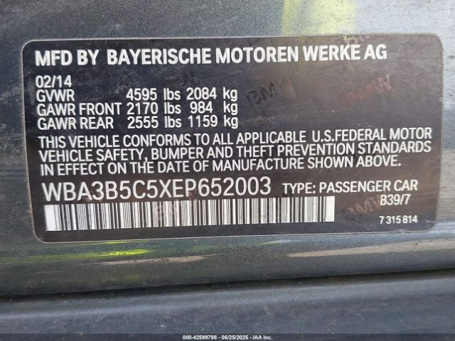 2014 BMW 328I WBA3B5C5XEP652003 Photo 8