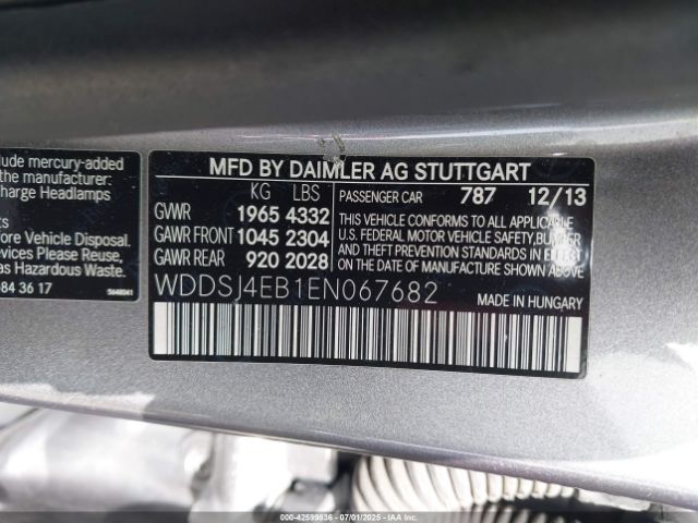 2014 MERCEDES-BENZ CLA 250 WDDSJ4EB1EN067682 Photo 8