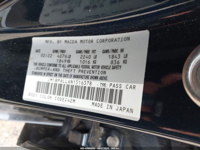 2022 MAZDA MAZDA3 JM1BPALL6N1516378 Photo 8