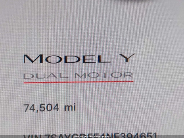 2022 TESLA MODEL Y 7SAYGDEF4NF394651 Photo 6
